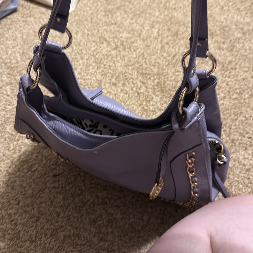 Jessica Simpson Lavender Chain-Embellished purse - Picture 2 of 7